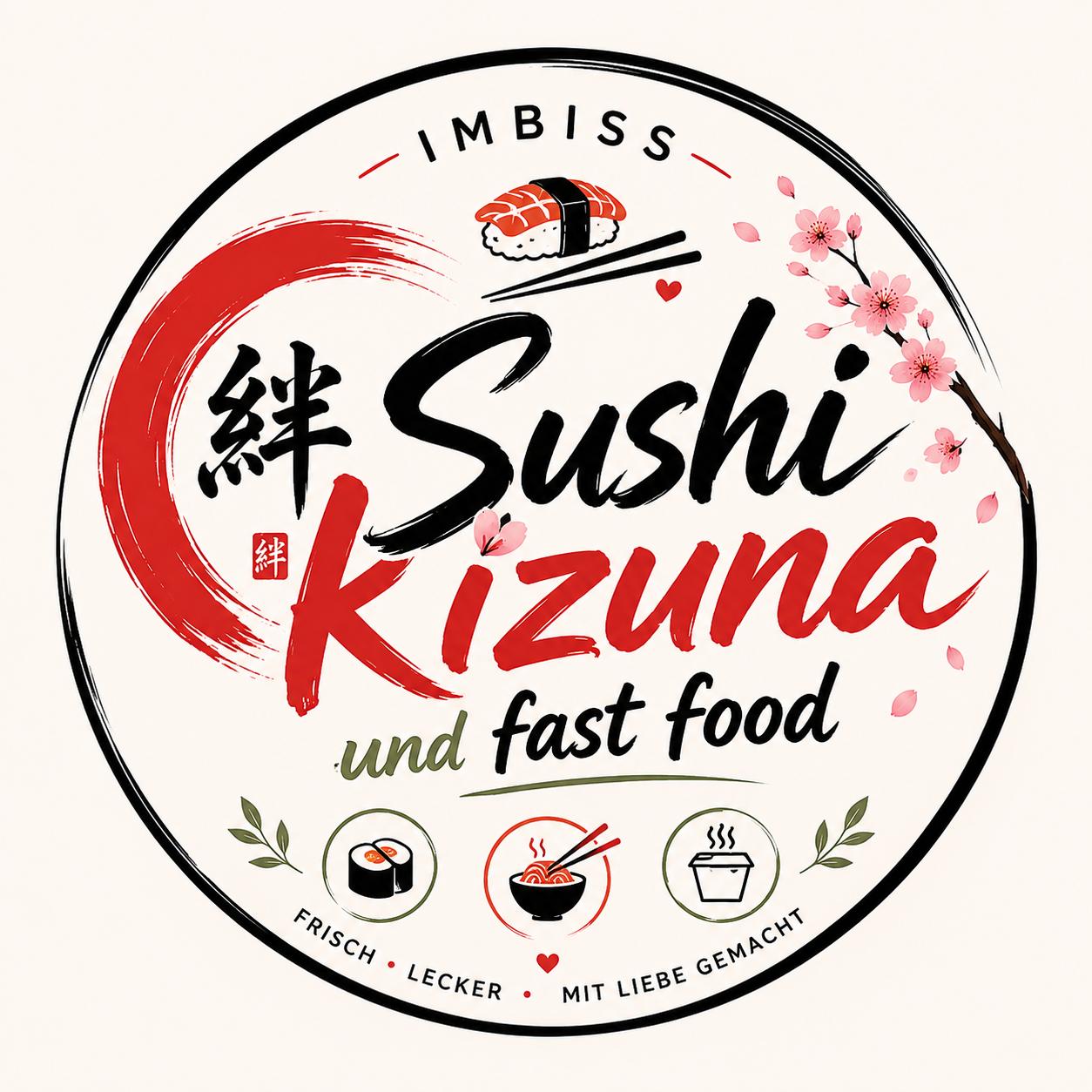 Kizuna Sushi und Fast Food Logo